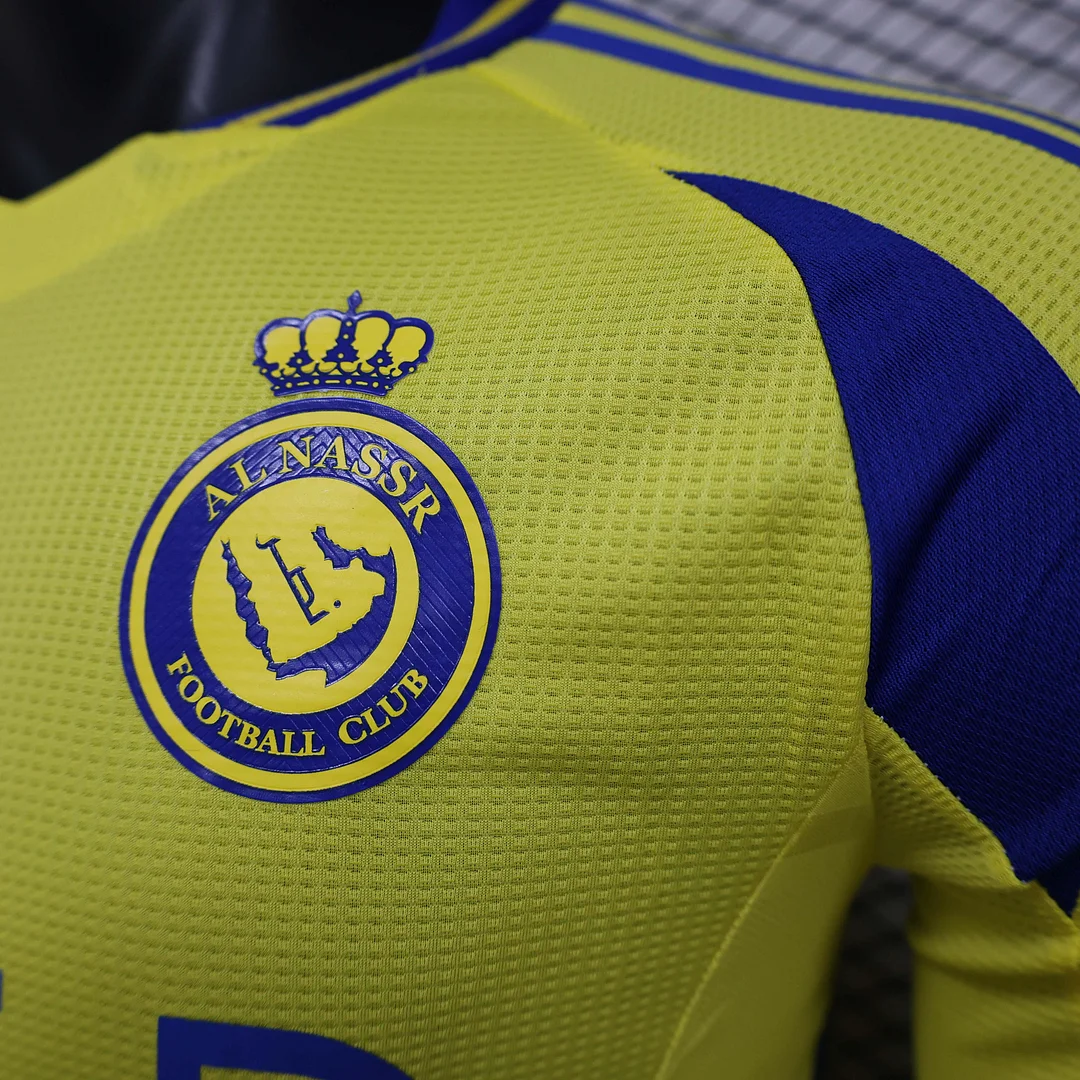 2024/2025 Player Version Long Sleeve Al-Nassr Home Football Shirt 1:1 Thai Quality - Image 7