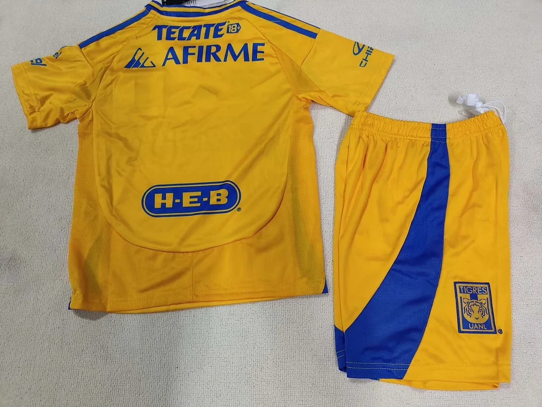2024/2025 Tigres Home Football Shirt Kids Size - Image 2