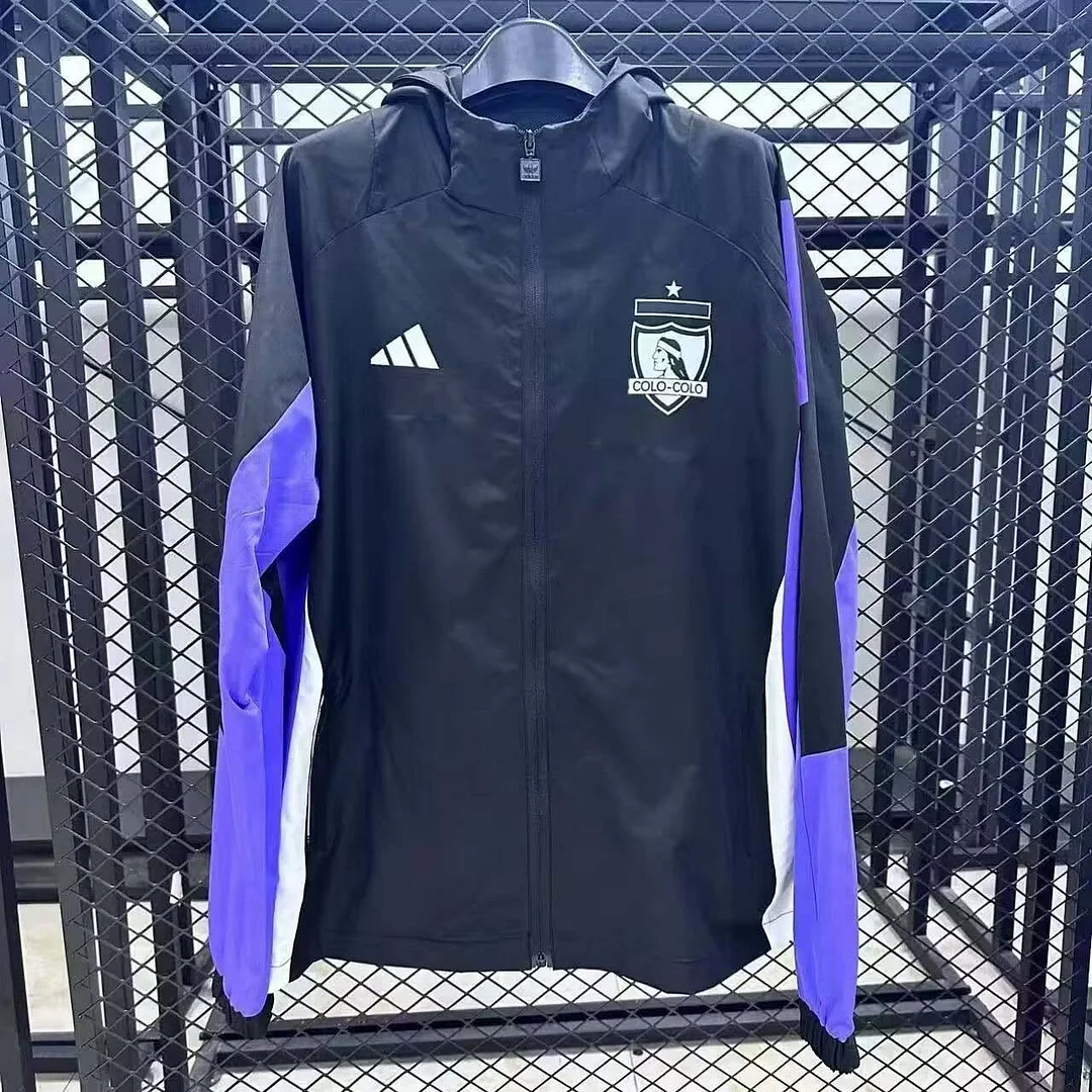 2025/2026 Colo Colo Windbreaker black Football Shirt 1:1 Thai Quality