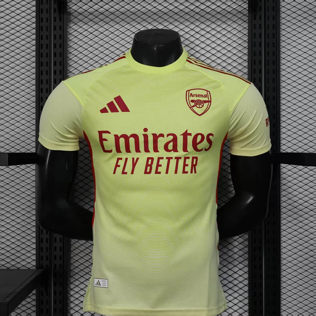 2025/2026 Player Version Arsenal Goalkeeper Yellow Football Shirt 1:1 Thai Quality