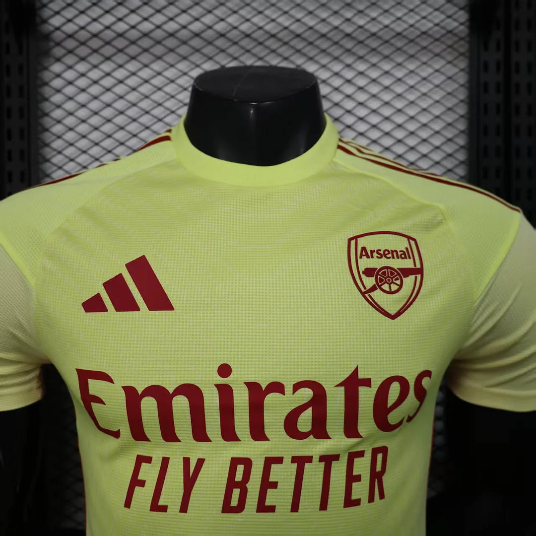 2025/2026 Player Version Arsenal Goalkeeper Yellow Football Shirt 1:1 Thai Quality - Image 3