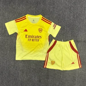 2025/2026 Arsenal Goalkeeper Yellow Football Shirt 1:1 Thai Quality Kids Size