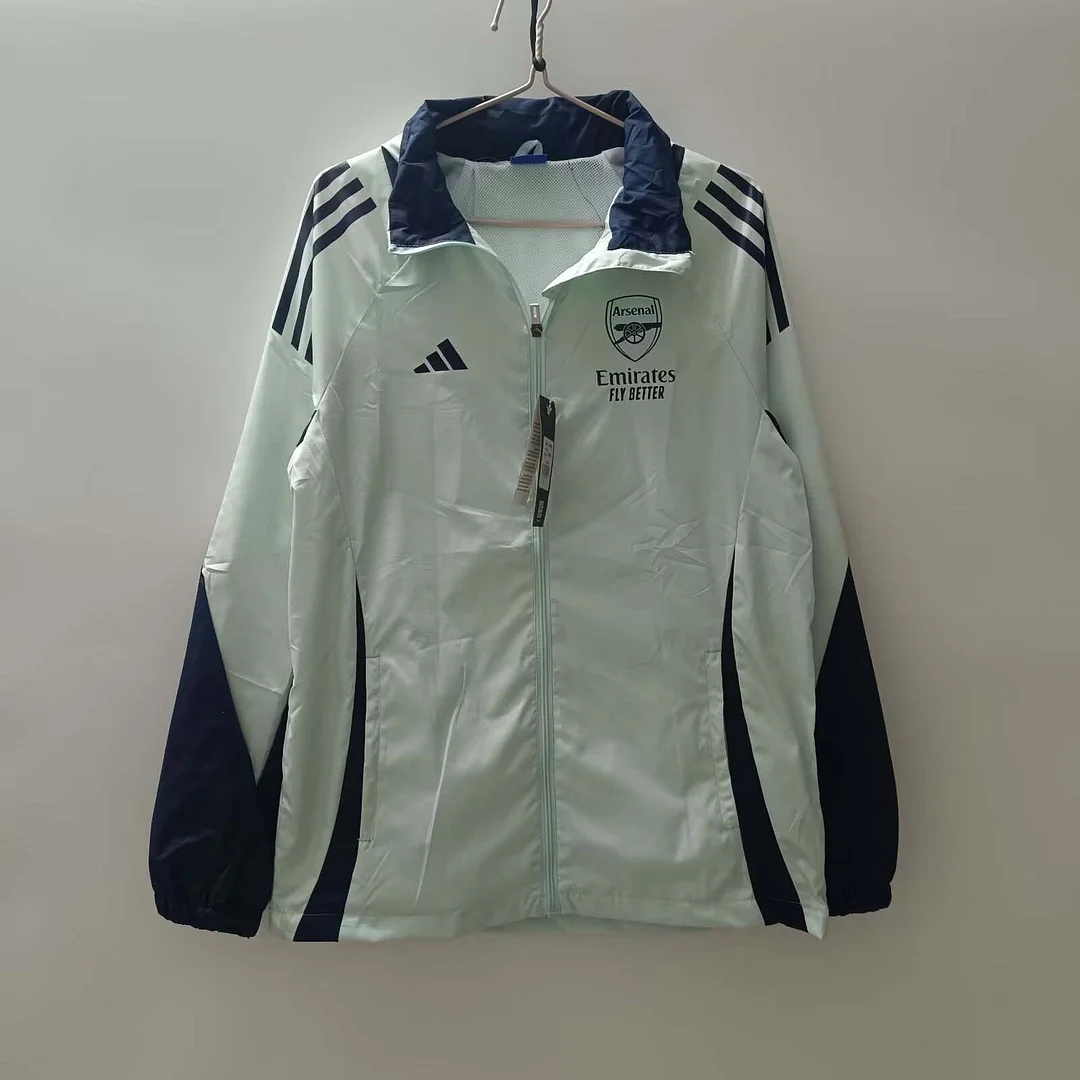 2024/2025 Arsenal Windbreaker Light Green Soccer Jersey 1:1 Thai Quality