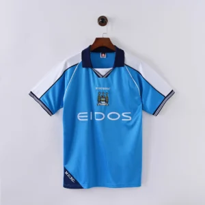 1999/2001 Retro Manchester City Home Football Shirt 1:1 Thai Quality