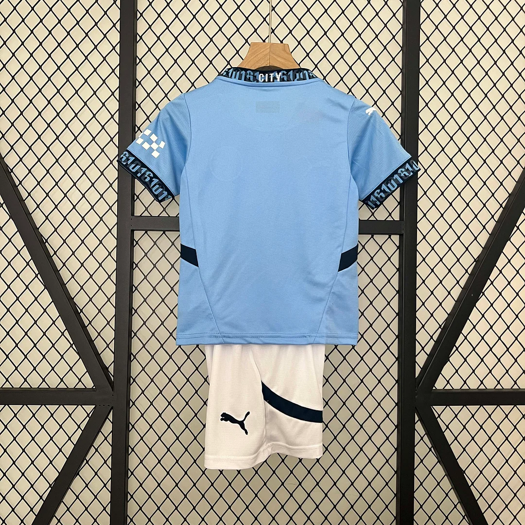 2024/2025 Manchester City Home Football Shirt 1:1 Thai Quality Kids Size - Image 2