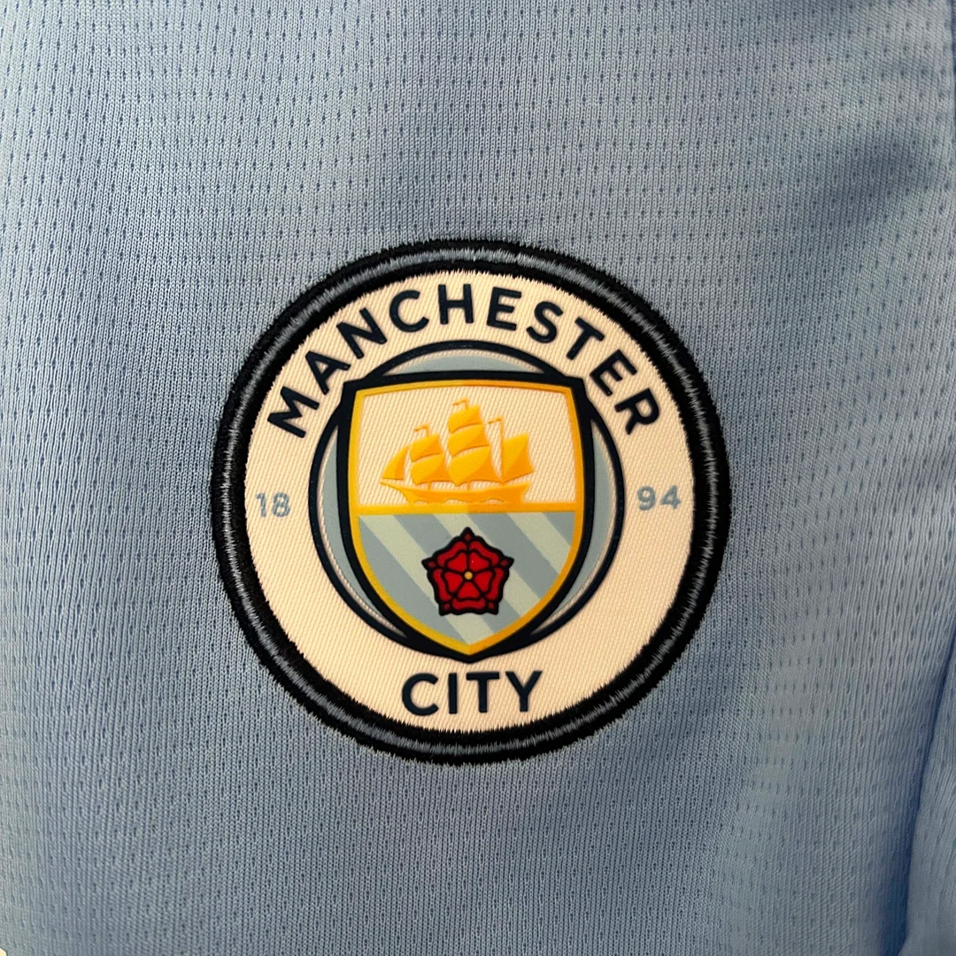 2024/2025 Manchester City Home Football Shirt 1:1 Thai Quality Kids Size - Image 7