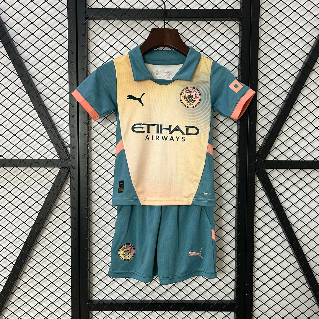 2024/2025 Manchester City Fourth Away Football Shirt 1:1 Thai Quality Kids Size