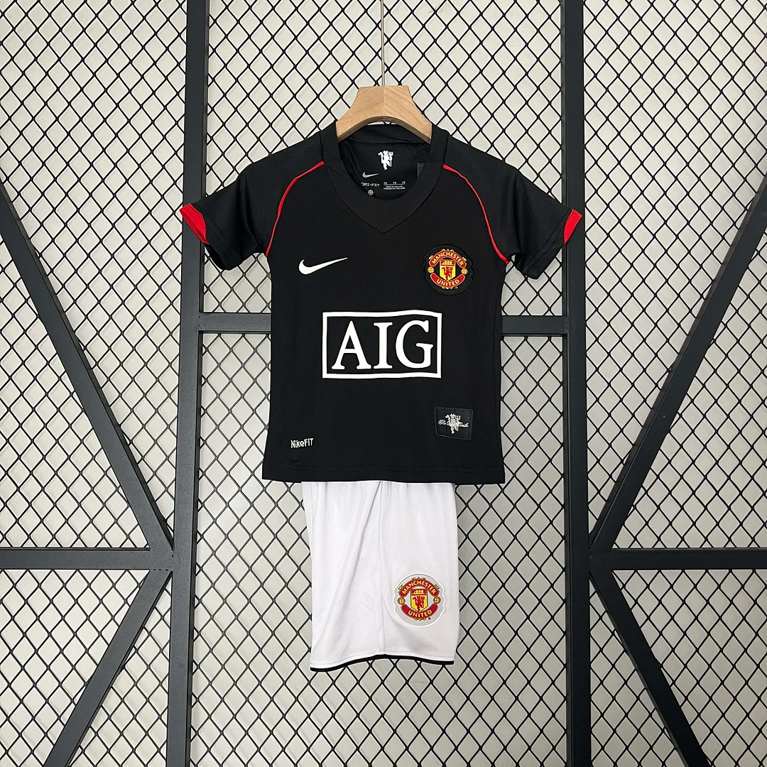 2007/2008 Retro Manchester United Third Away Football Shirt 1:1 Thai Quality Kids Size