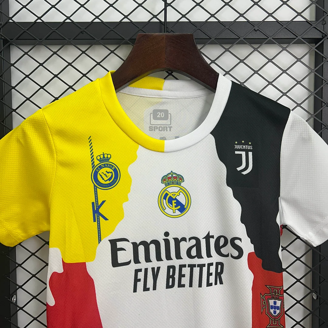 2025/2026 Ronaldo Personal Commemorative Edition Football Shirt 1:1 Thai Quality Kids Size - Image 3