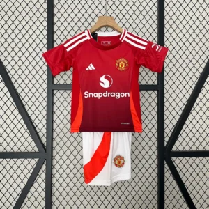 2024/2025 Manchester United Home Football Shirt 1:1 Thai Quality Kids Size