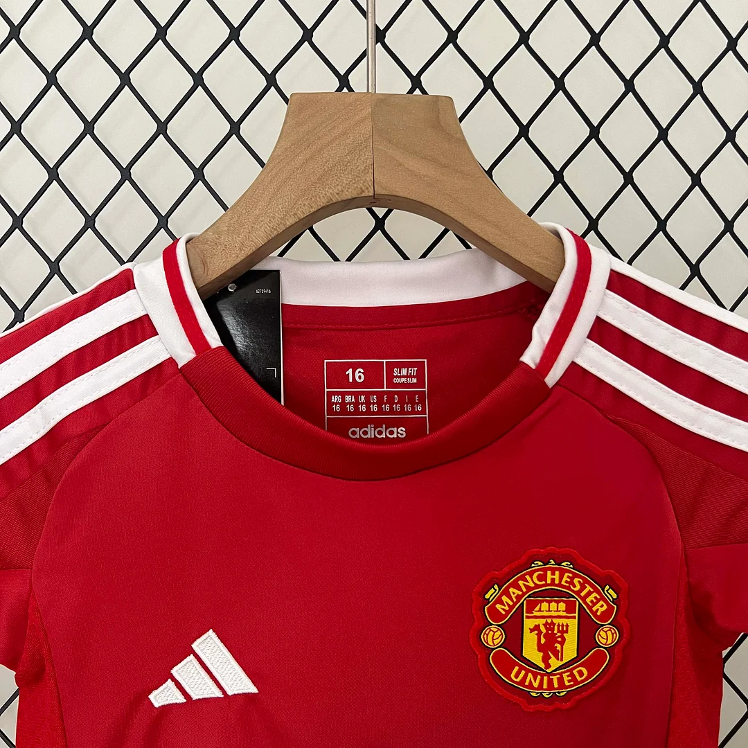 2024/2025 Manchester United Home Football Shirt 1:1 Thai Quality Kids Size - Image 3