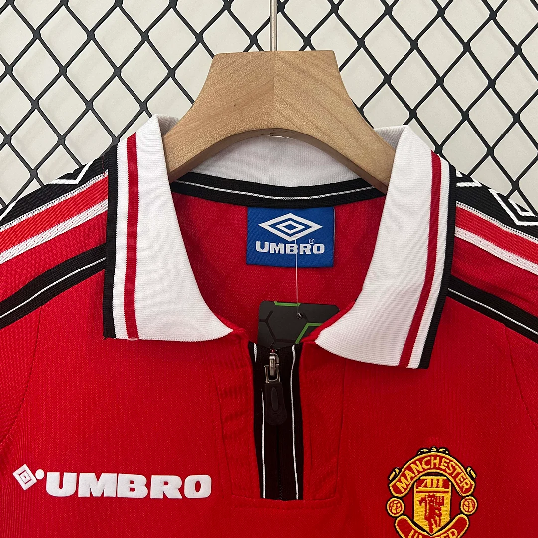 1998/1999 Retro Manchester United Home Football Shirt 1:1 Thai Quality Kids Size - Image 3