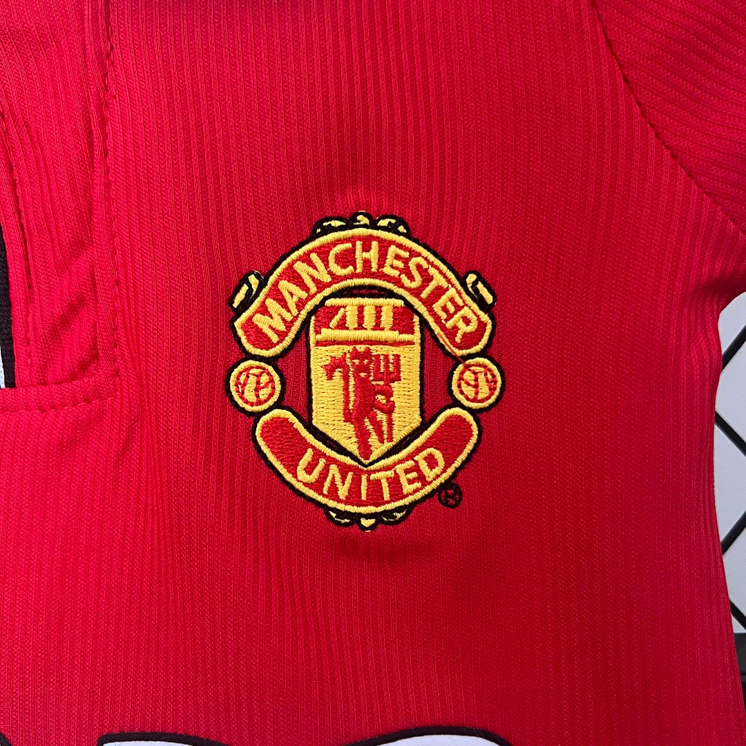 1998/1999 Retro Manchester United Home Football Shirt 1:1 Thai Quality Kids Size - Image 6