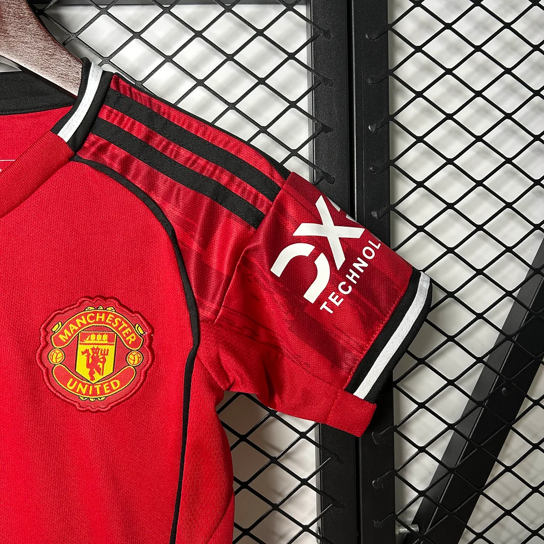 2025/2026 Manchester United Home Football Shirt 1:1 Thai Quality Kids Size - Image 7
