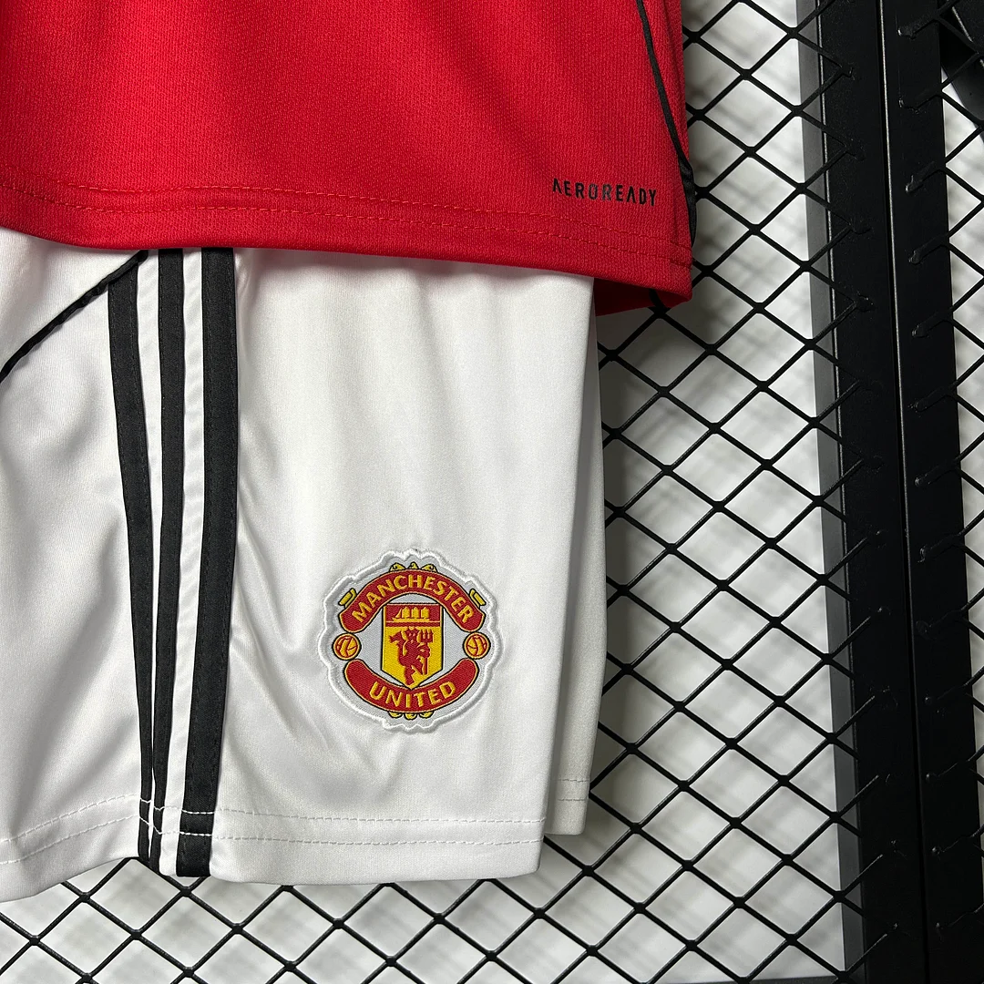 2025/2026 Manchester United Home Football Shirt 1:1 Thai Quality Kids Size - Image 9