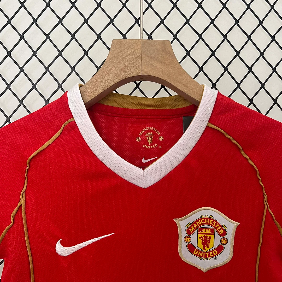 2006/2007 Retro Manchester United Home Football Shirt 1:1 Thai Quality Kids Size - Image 4