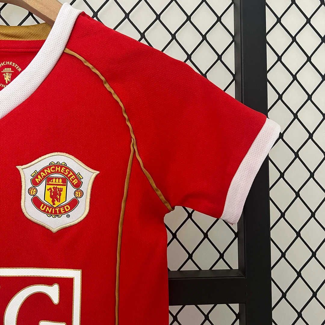 2006/2007 Retro Manchester United Home Football Shirt 1:1 Thai Quality Kids Size - Image 6