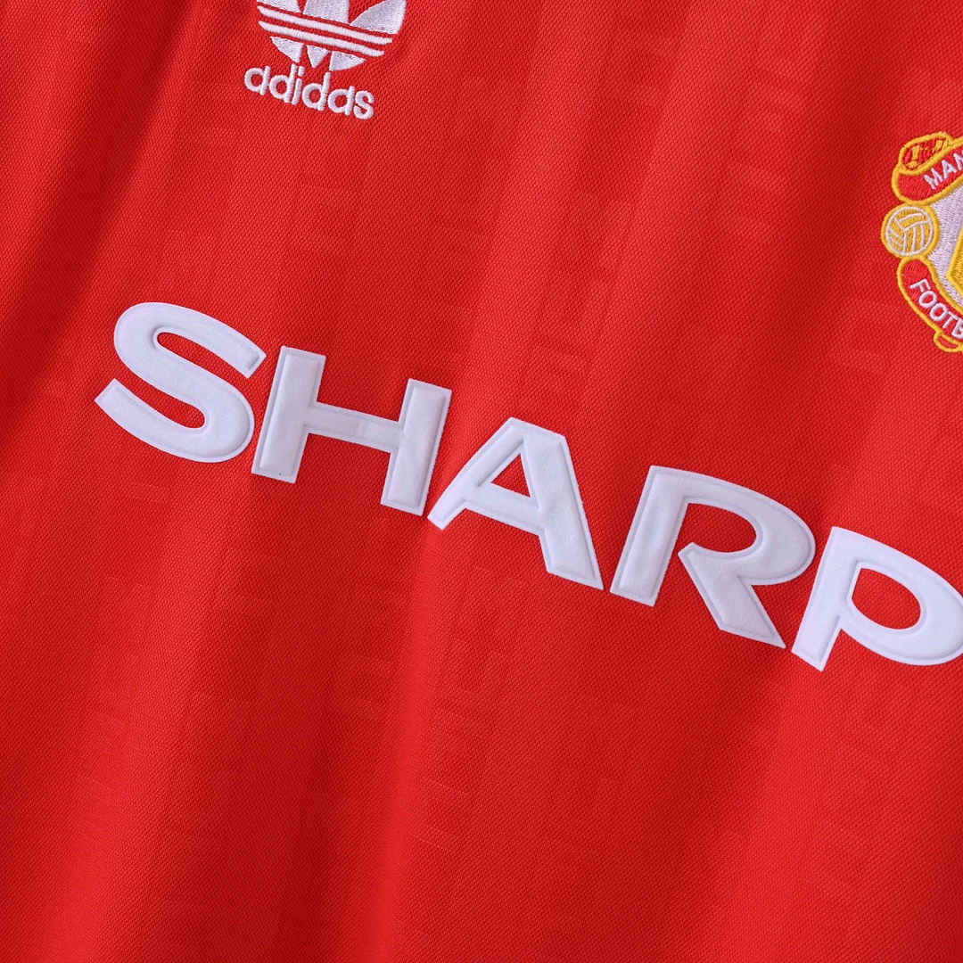 1988/1990 Retro Manchester United Home Football Shirt 1:1 Thai Quality - Image 5