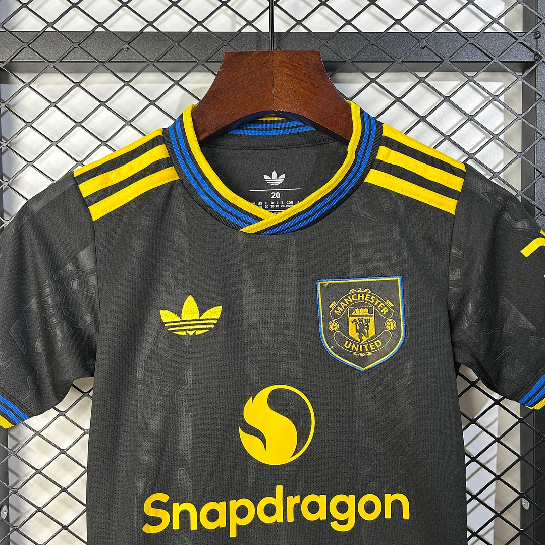 2025/2026 Manchester United Third Away Football Shirt 1:1 Thai Quality Kids Size - Image 3