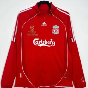 2006/2007 Retro Long Sleeve Liverpool Home Football Shirt 1:1 Thai Quality