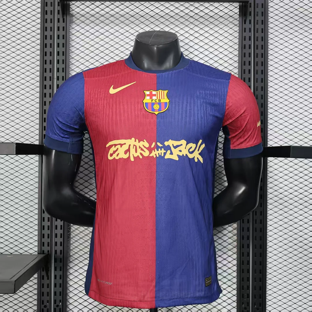 2024/2025 Player Version Barcelona Home Travis Scott Joint Edition 1:1 Thai Quality