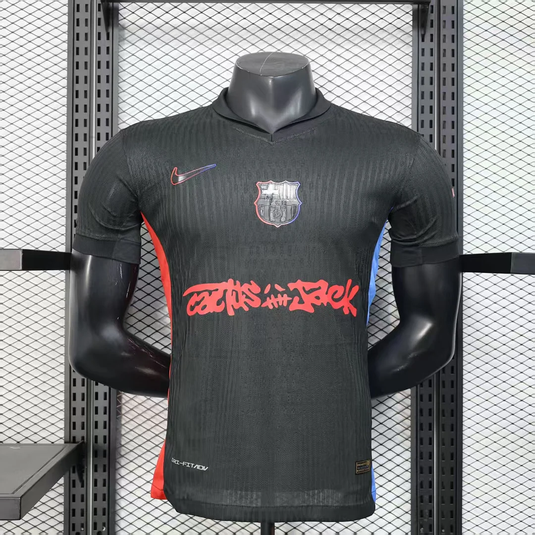 2024/2025 Player Version Barcelona Away Travis Scott Joint Edition 1:1 Thai Quality(Competition Version)