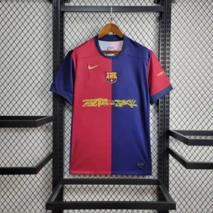 2024/2025 Barcelona Home Travis Scott Joint Edition Football Shirt 1:1 Thai Quality