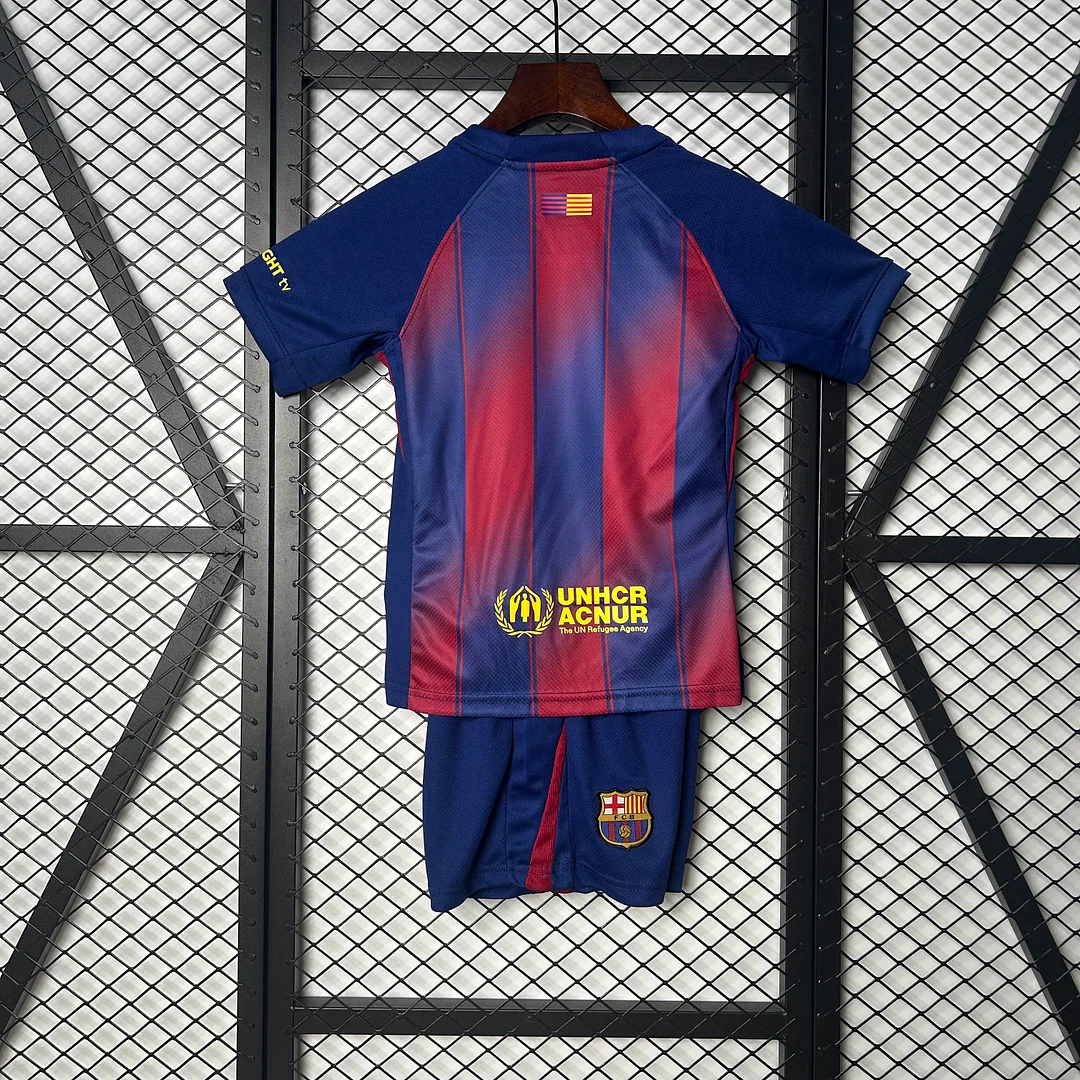 2025/2026 Barcelona Home Football Shirt 1:1 Thai Quality Kids Size - Image 2