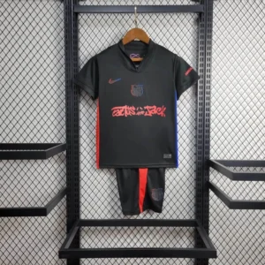 2024/2025 Barcelona Away Travis Scott Joint Edition Football Shirt 1:1 Thai Quality Kids Size