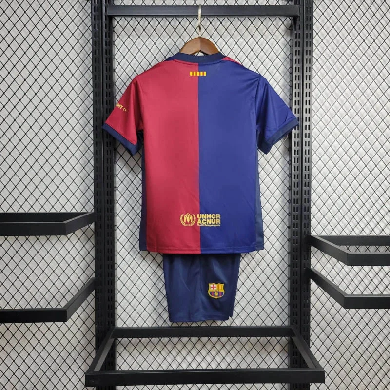 2024/2025 Barcelona Home Travis Scott Joint Edition Football Shirt 1:1 Thai Quality Kids Size - Image 2