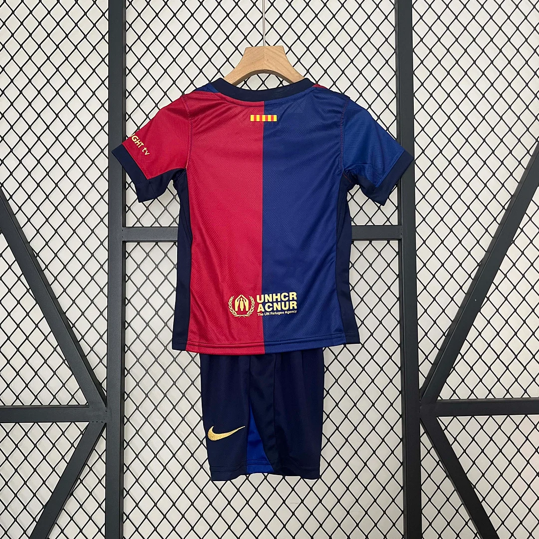2024/2025 Barcelona Home Football Shirt 1:1 Thai Quality Kids Size - Image 2