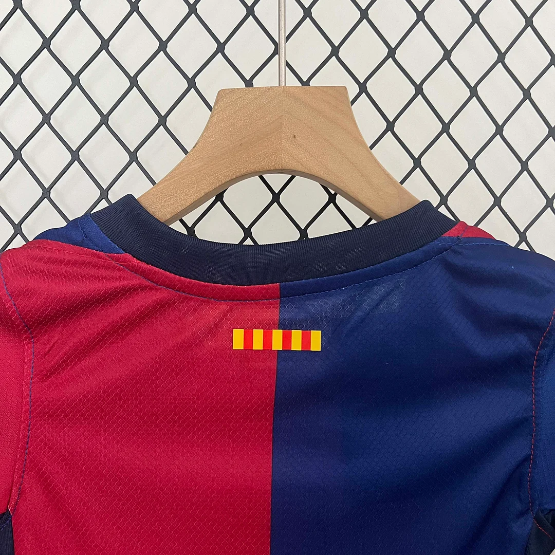 2024/2025 Barcelona Home Football Shirt 1:1 Thai Quality Kids Size - Image 4