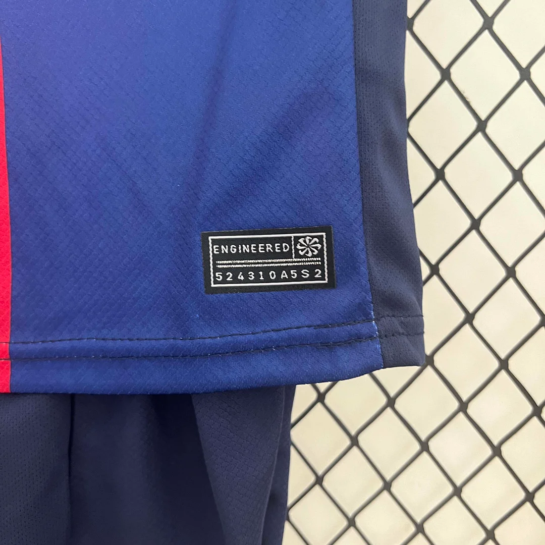 2024/2025 Barcelona Home Football Shirt 1:1 Thai Quality Kids Size - Image 8