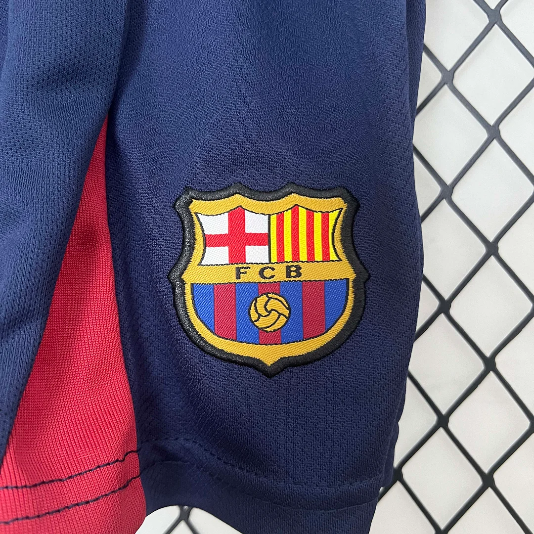 2024/2025 Barcelona Home Football Shirt 1:1 Thai Quality Kids Size - Image 9