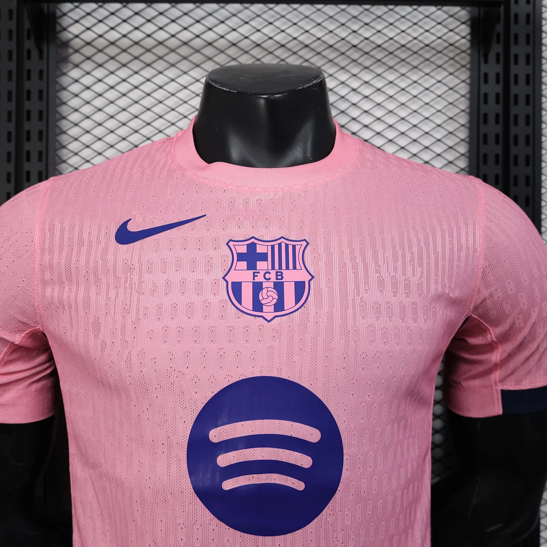 2025/2026 Player Version Barcelona Special Edition Pink Football Shirt 1:1 Thai Quality - Image 7