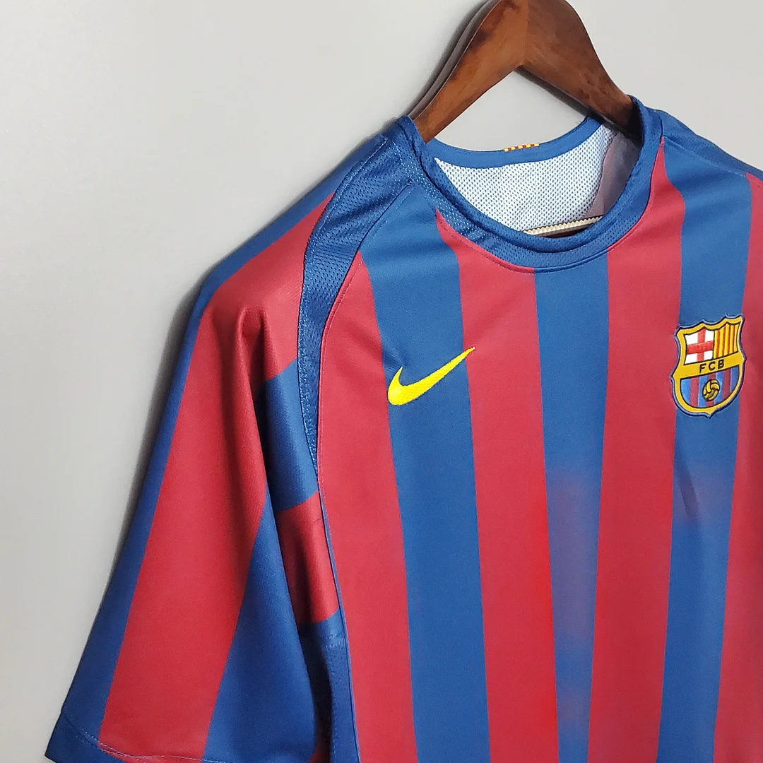 2005/2006 Retro Barcelona Home Football Shirt UEFA Champions League 1:1 Thai Quality - Image 5