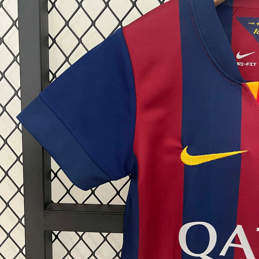 2014/2015 Retro Barcelona Home Football Shirt 1:1 Thai Quality Kids Size - Image 3