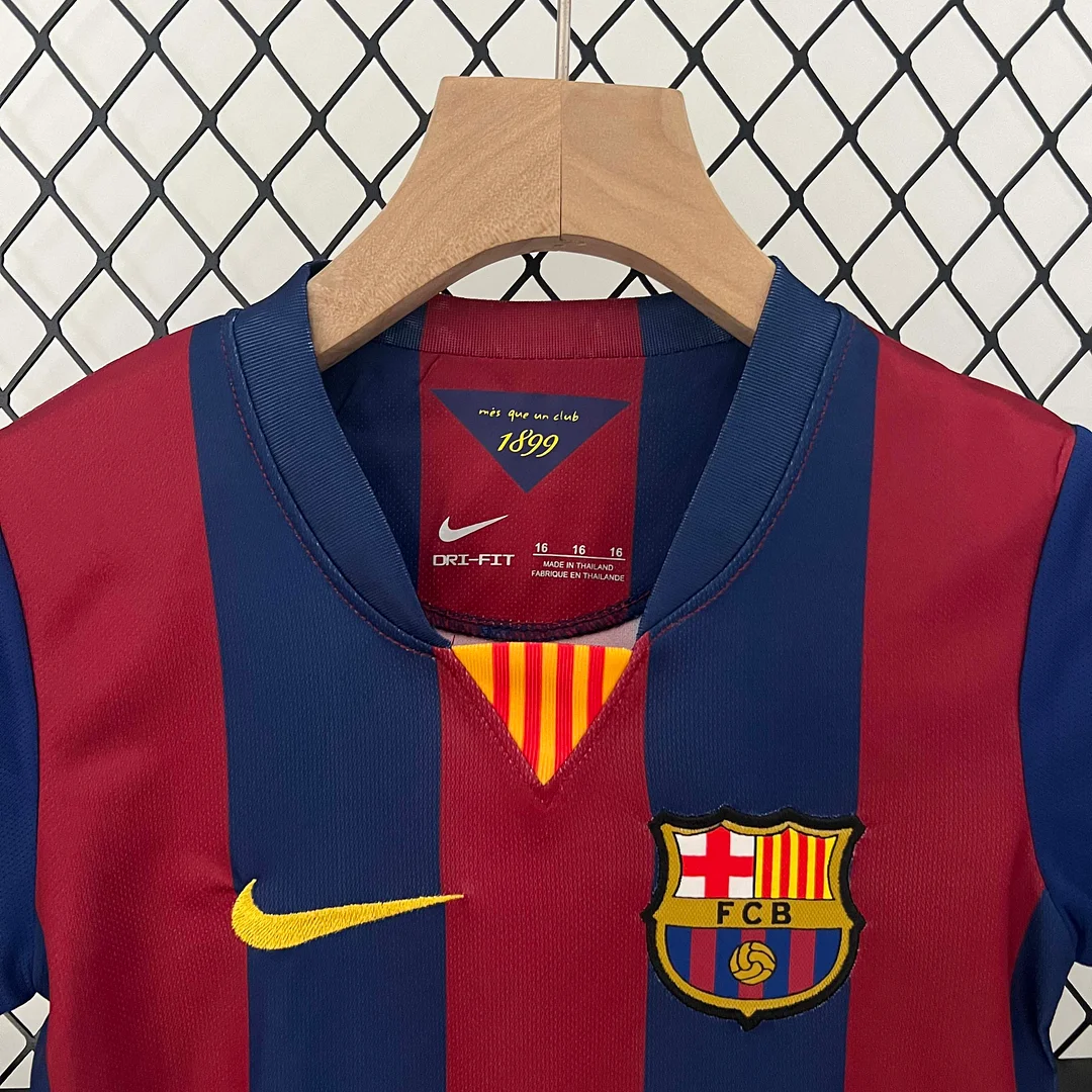 2014/2015 Retro Barcelona Home Football Shirt 1:1 Thai Quality Kids Size - Image 5