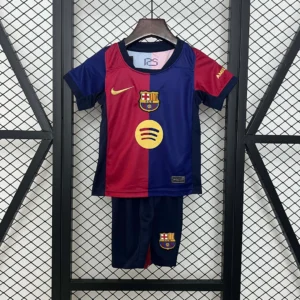 2024/2025 Barcelona Home Football Shirt 1:1 Thai Quality Kids Size(Competition version)