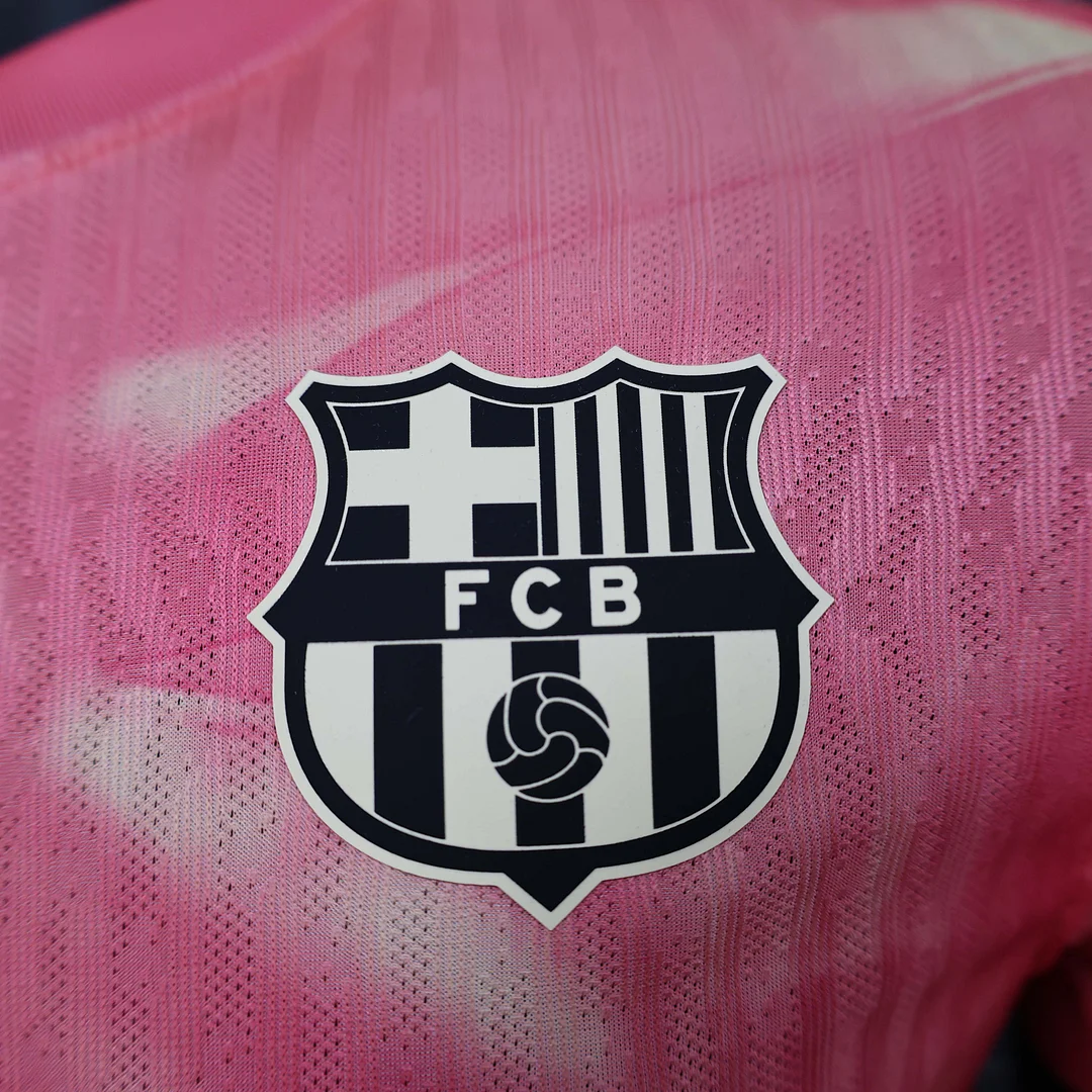 2024/2025 Player Version Barcelona Special Edition Pink Football Shirt 1:1 Thai Quality - Image 9