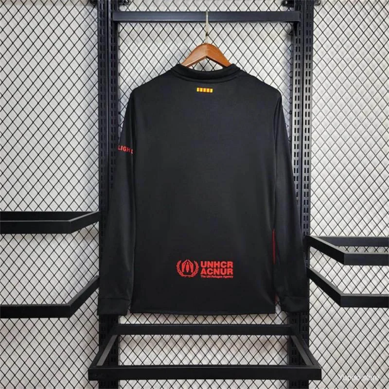 2024/2025 Long Sleeve Barcelona Away Football Shirt 1:1 Thai Quality (Competition Version) - Image 2