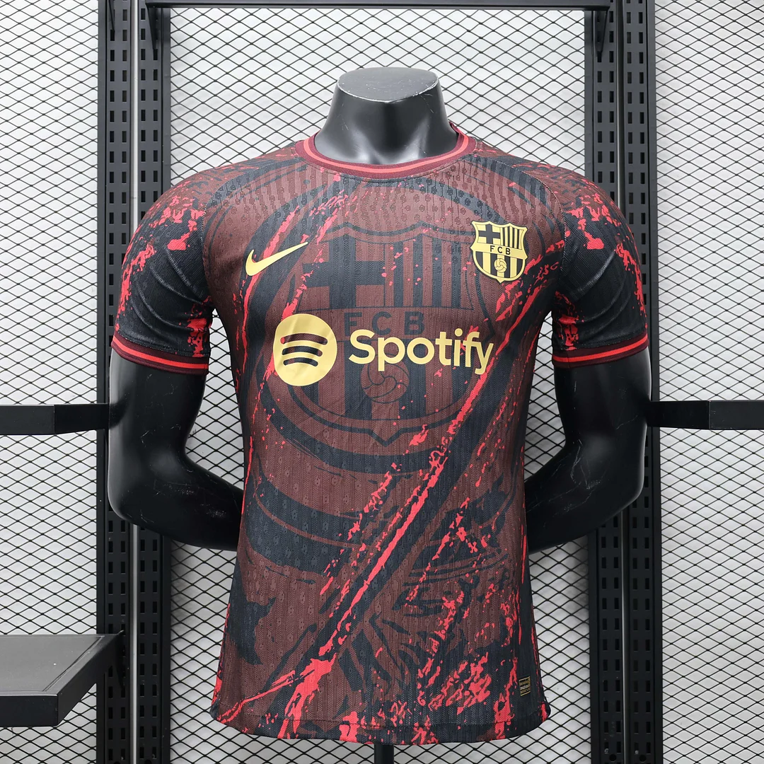 2024/2025 Player Version Barcelona Special Edition Red Football Shirt 1:1 Thai Quality