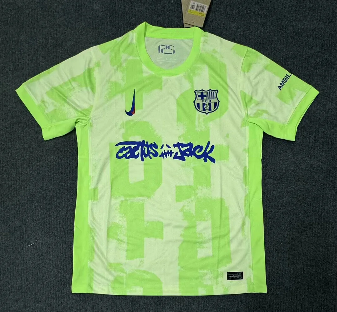 2024/2025 Barcelona Third Away Travis Scott Joint Edition Football Shirt 1:1 Thai Quality