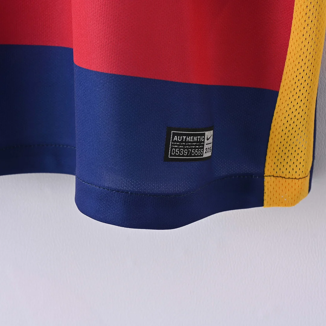 2015/2016 Retro Long Sleeve Barcelona Home Football Shirt 1:1 Thai Quality - Image 9