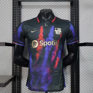 2025/2026 Player Version Barcelona Special Edition Black and blue Football Shirt 1:1 Thai Quality
