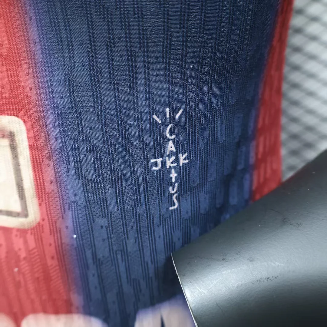 2025/2026 Player Version Barcelona Travis Scott Joint Edition Polo Shirt Football Shirt 1:1 Thai Quality - Image 7