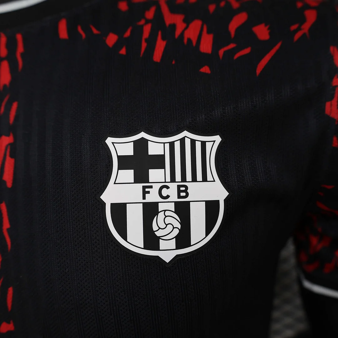 2024/2025 Player Version Barcelona Special Edition Black and Red Football Shirt 1:1 Thai Quality - Image 6