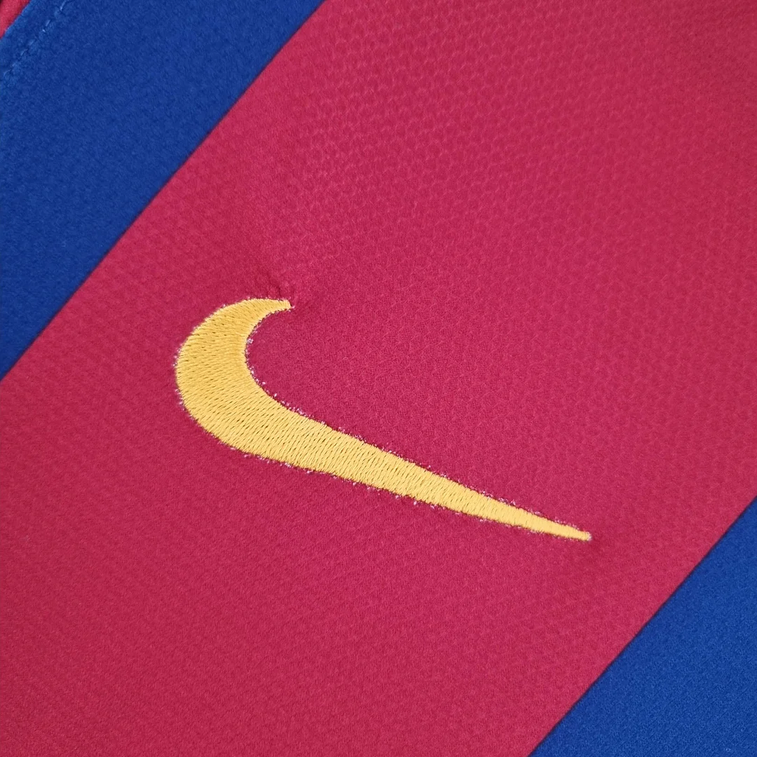 2010/2011 Retro Long Sleeve Barcelona Home Football Shirt 1:1 Thai Quality - Image 8