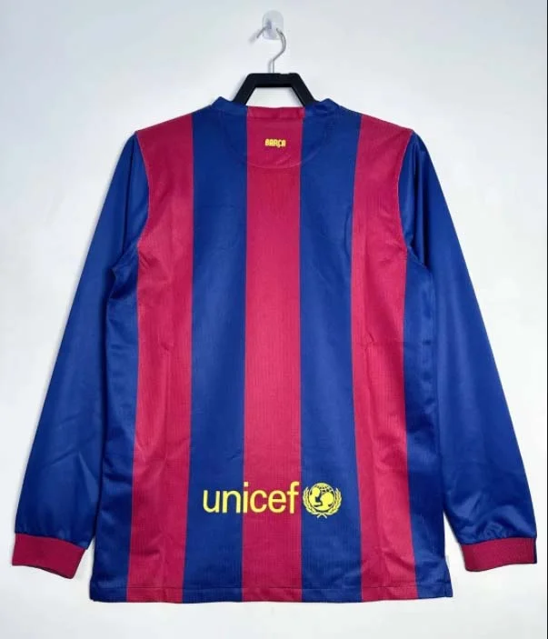 2014/2015 Retro Long Sleeve Barcelona Home Football Shirt 1:1 Thai Quality - Image 2