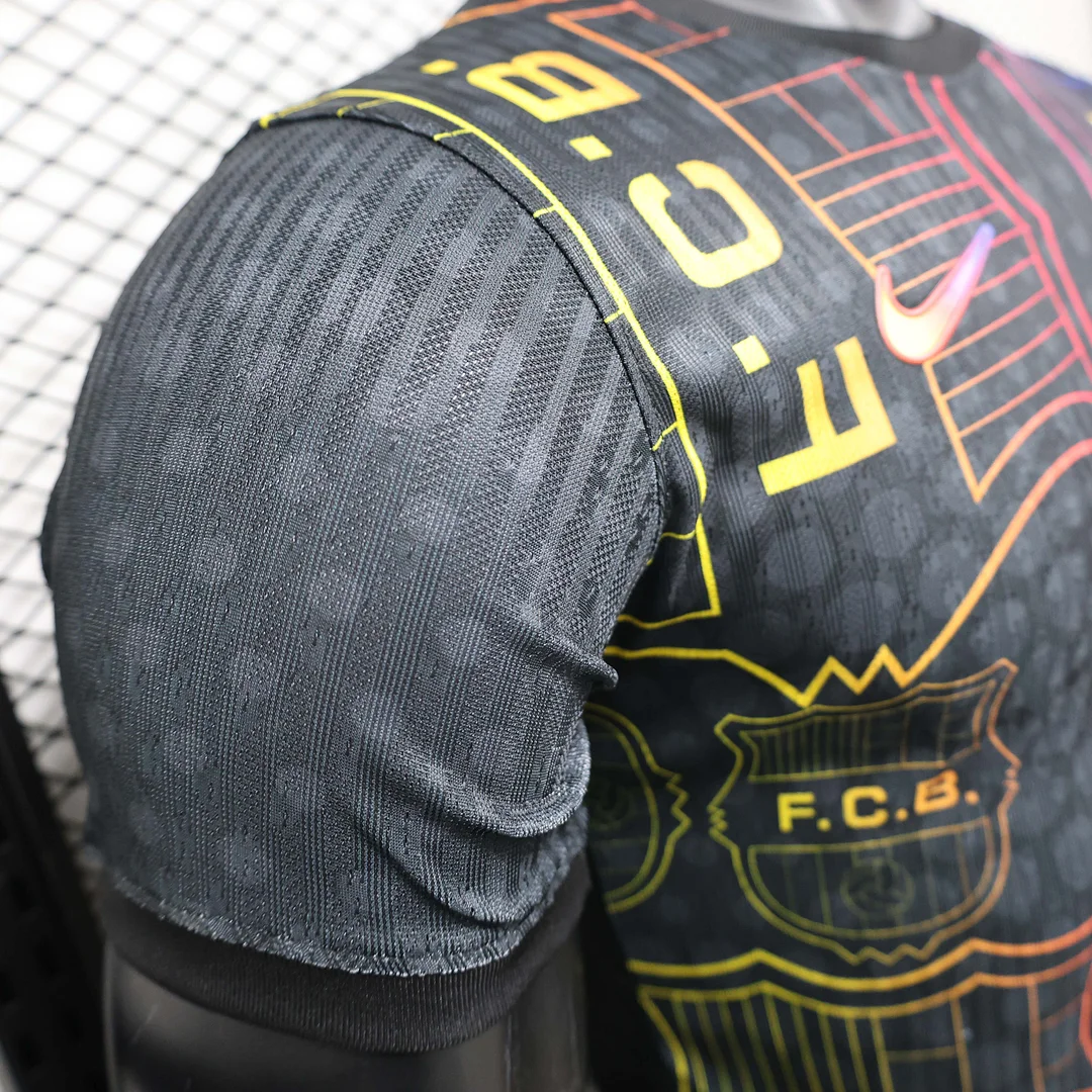 2025/2026 Player Version Barcelona Special Edition Black Football Shirt 1:1 Thai Quality - Image 3